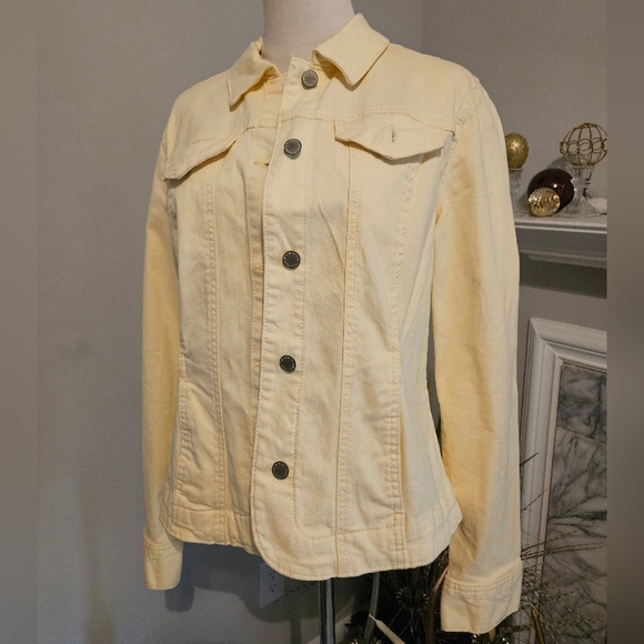 Denim Jacket Pale yellow - Picture 1 of 4